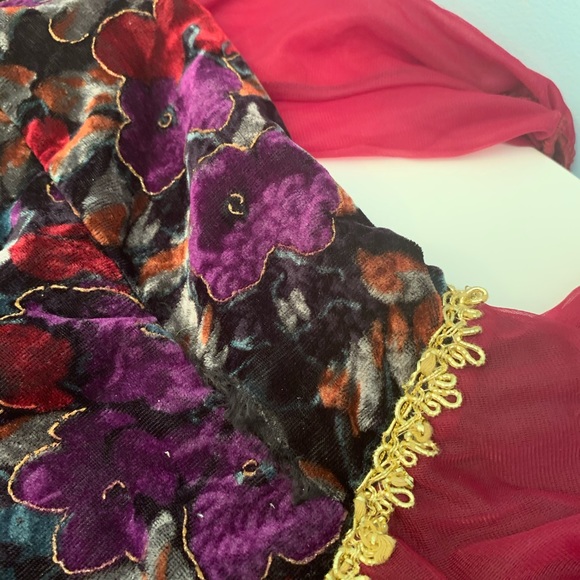 *Floral Velvet and Shear Ballet Costume* - Picture 3 of 5